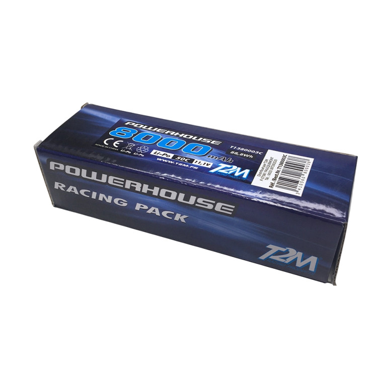 Batterie LiPo 3S 11.1V 8000 mAh + adaptateur - T2M T1380003C