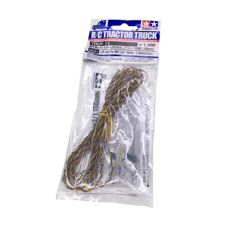 Kit de 2 LED jaune de 3mm - MFC-01 et 03 - TAMIYA 56551