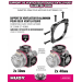 Support de ventilateur double en aluminium - HUDY 293190