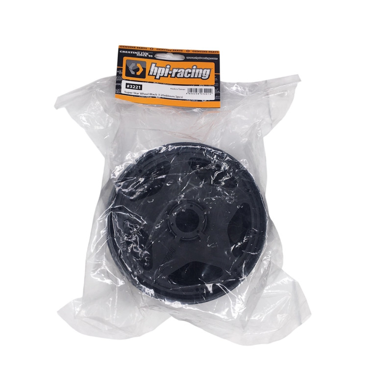 Jantes Super Star 120x60mm - Noir - HPI RACING 3221