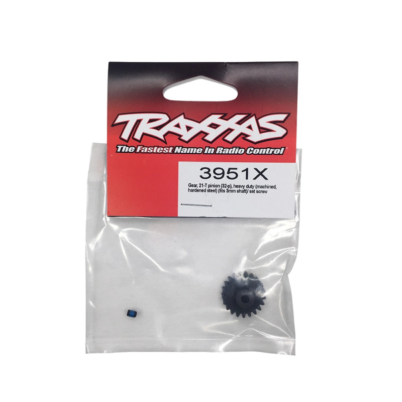 Pignon Moteur renforcé 21 dents, 32dp, Ø3mm - TRAXXAS 3951X