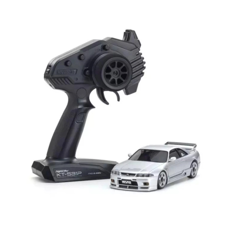 Mini-Z AWD Nissan Skyline GT-R R33 - Gris - KYOSHO 32659S