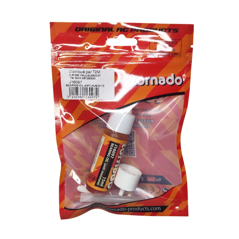 Huile pour roulement à billes anti-humidité - 15ml - TORNADO J16097