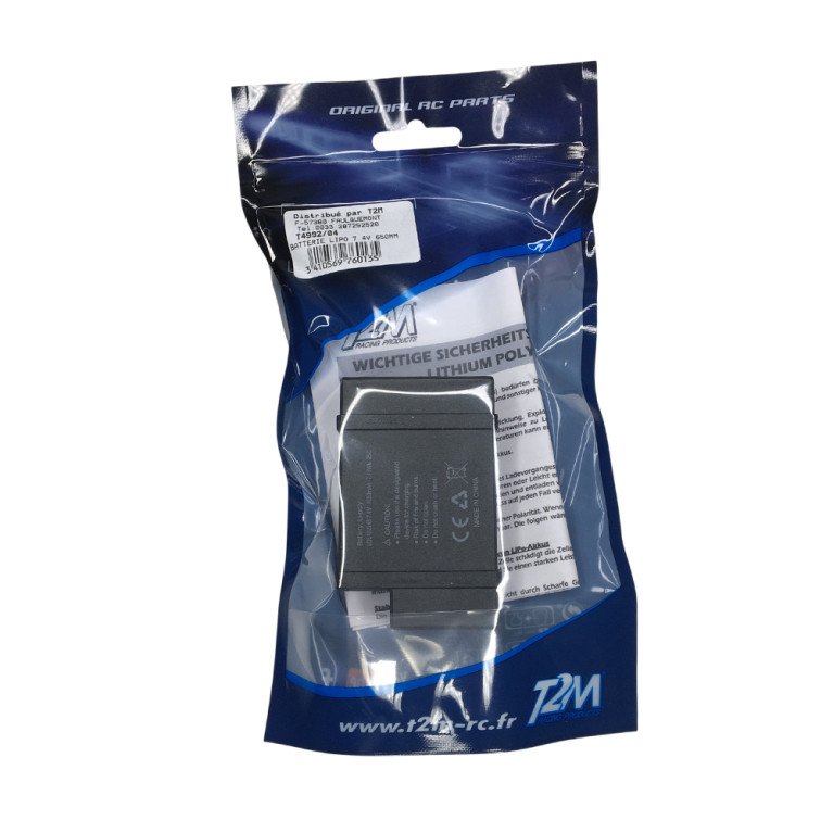 Batterie LiPo 7.4V 650mm - Monster T - T2M T4992/04