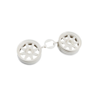 2 Jantes avant blanche - Grasshopper II - TAMIYA 0445094