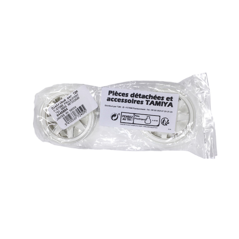 2 Jantes avant blanche - Grasshopper II - TAMIYA 0445094