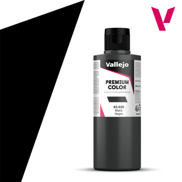 Noir - 200ml Opaque Premium Color - VALLEJO 63.020