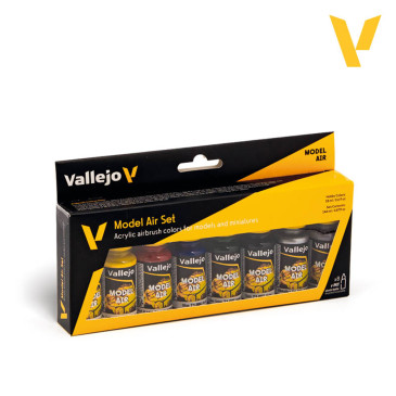 Couleur de base 8x18ml - Model Air - VALLEJO 71.174