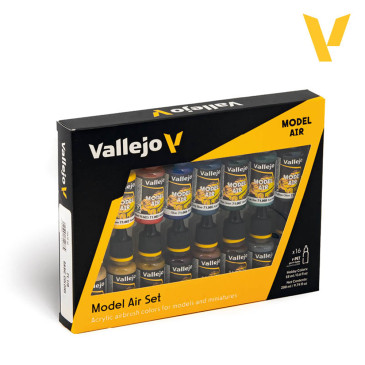 Couleur de base 16x18ml - Model Air - VALLEJO 71.178
