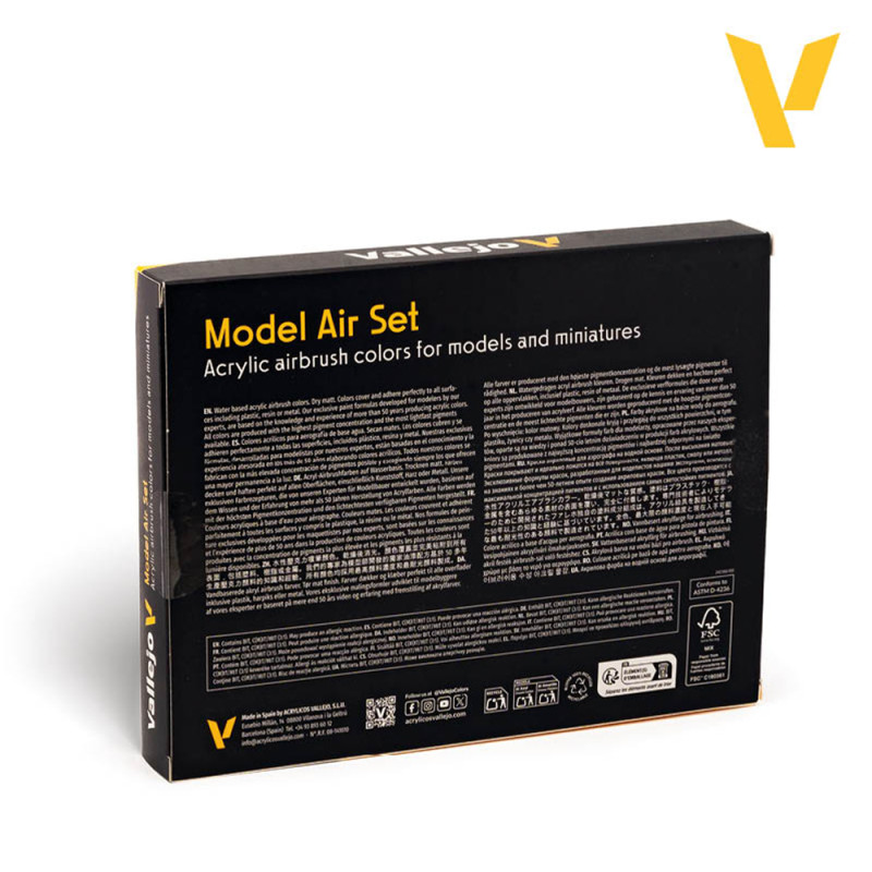 Couleur de base 16x18ml - Model Air - VALLEJO 71.178