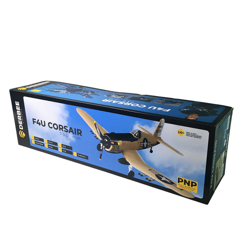 F4U Corsair Brushless 750 mm - Bleu - DERBEE DB001PB
