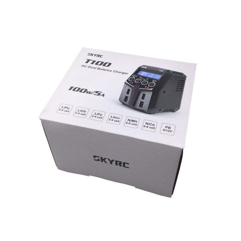 Chargeur secteur T100 Duo - Double canal - SKYRC SK-100162-02