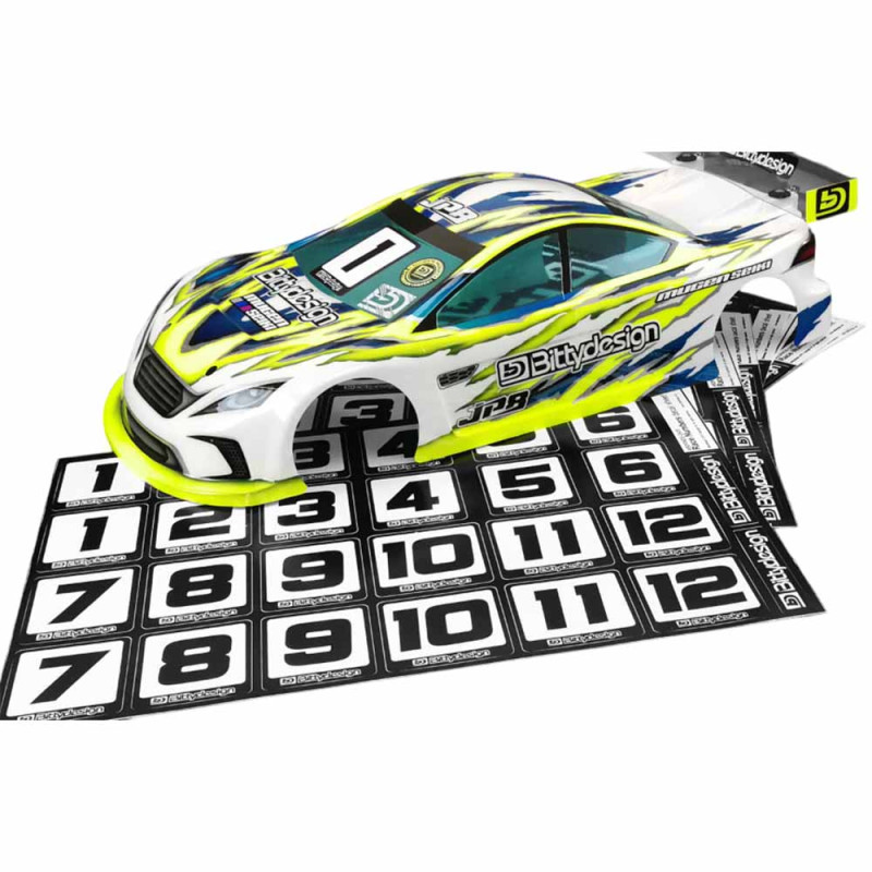 1 Feuille de Numéros de course - BITTYDESIGN BDRNDS-2415-LPx1