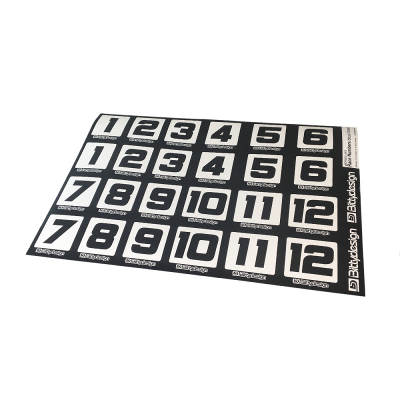 1 Feuille de Numéros de course - BITTYDESIGN BDRNDS-2415-LPx1