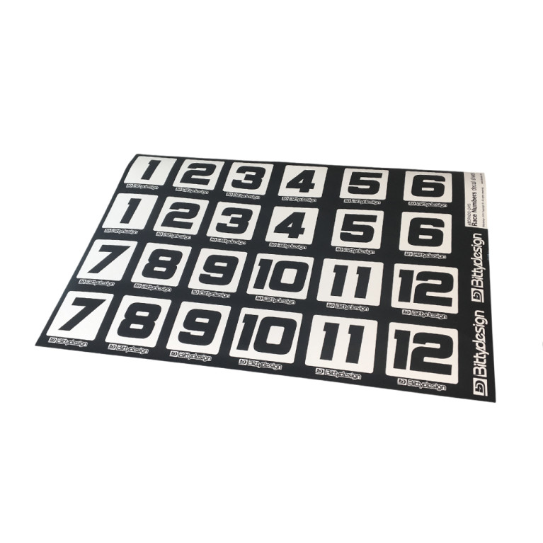 1 Feuille de Numéros de course - BITTYDESIGN BDRNDS-2415-LPx1