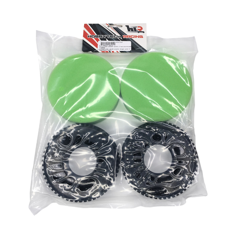 Pneus X-PERF 120/35 + 2 sets de mousse - HOBBYTECH HTR-T650