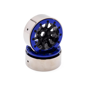 Jantes Crawler 1.9 beadlock Performance - Bleu - HOBBYTECH HTR-T603