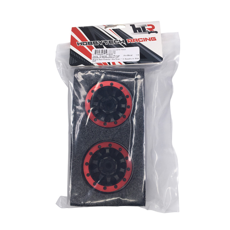 Jantes Crawler 1.9 beadlock Performance - Rouge - HOBBYTECH HTR-T602