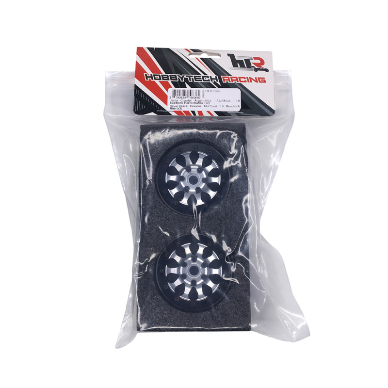 Jantes Crawler 1.9 beadlock Performance - Noir - HOBBYTECH HTR-T606