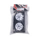 Jantes Crawler 1.9 beadlock Triangular - Blanc - HOBBYTECH HTR-T601