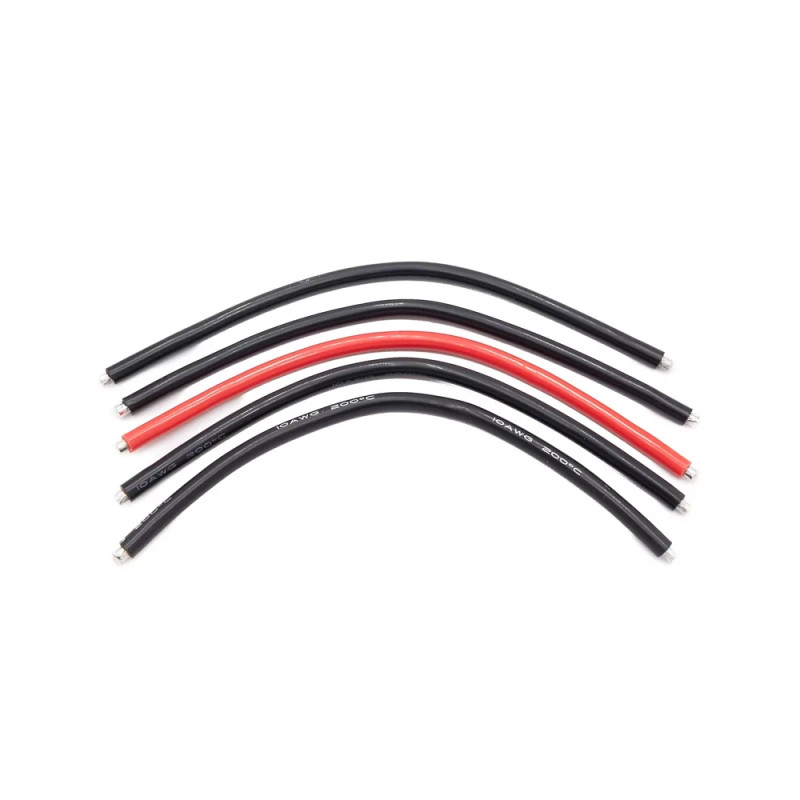 Set de 5 cables 10AWG - 180 mm - KONECT KN-130203