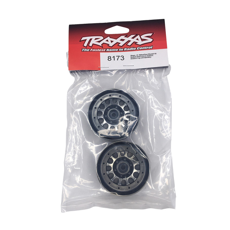 Jantes Beadlock Method - Chromées Noires - TRAXXAS 8173