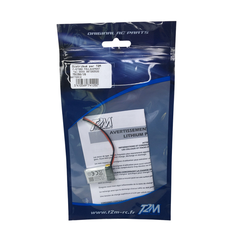 Accu 3.7V 350mAh - Spark MX - T2M T5158/16