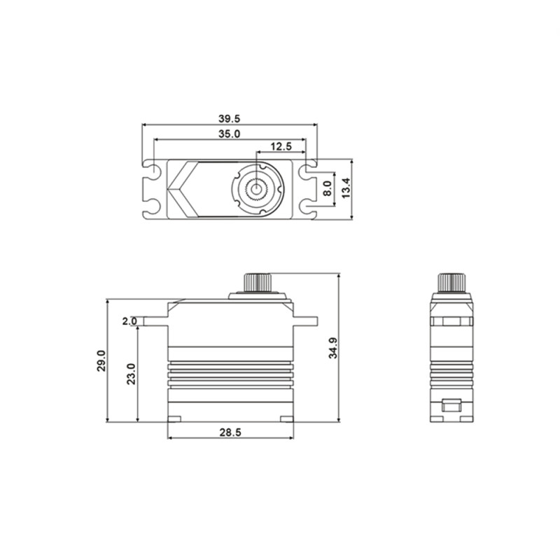 Servo HV Digital 9Kg- 8,4V-0.055S - SRT M11