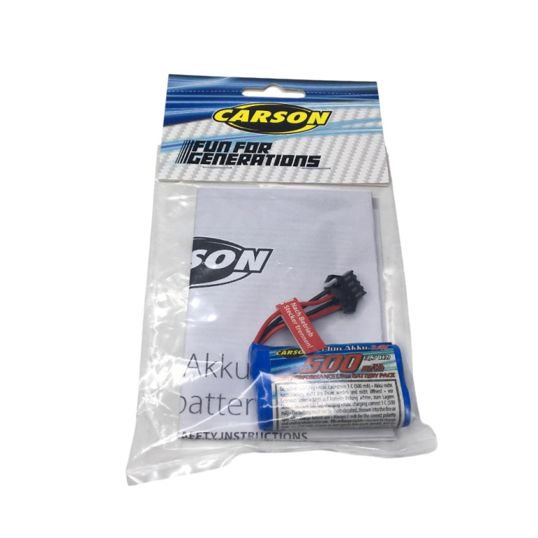 Accu Li-Ion 7.4V 500mAh - JST - CARSON 500608290