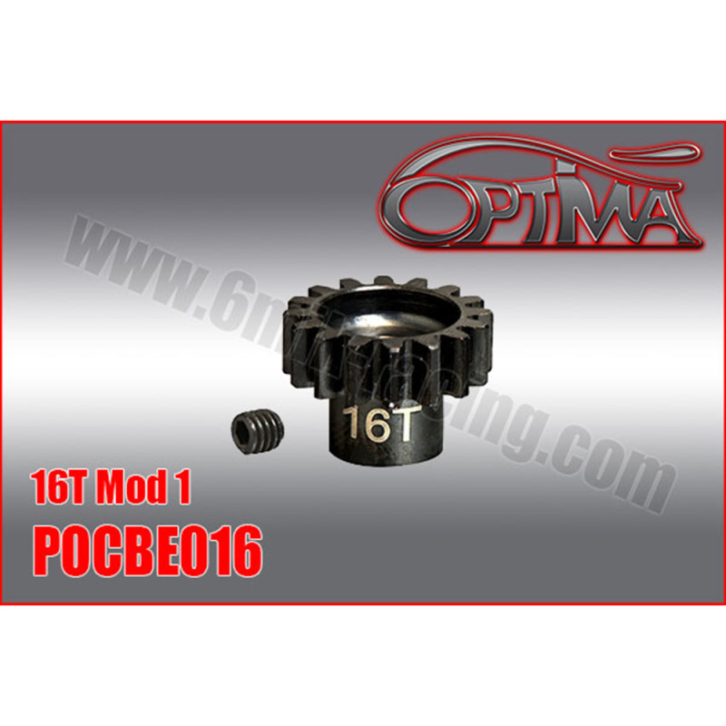 Pignon moteur 16T - Module 1 - 6MIK POCBE016