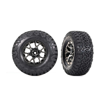 Roues arrière Ford Raptor R avec pneus BFG - TRAXXAS 10187-BLKCR