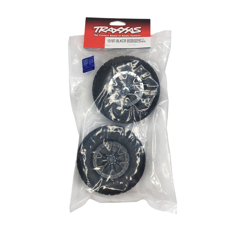 Roues arrière Ford Raptor R avec pneus BFG - TRAXXAS 10187-BLKCR