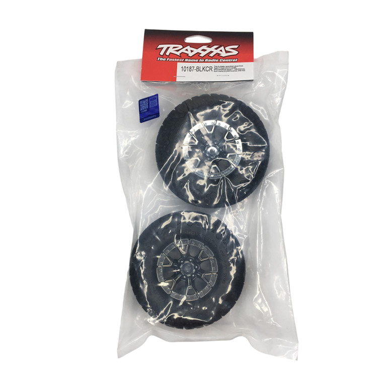 Roues arrière Ford Raptor R avec pneus BFG - TRAXXAS 10187-BLKCR