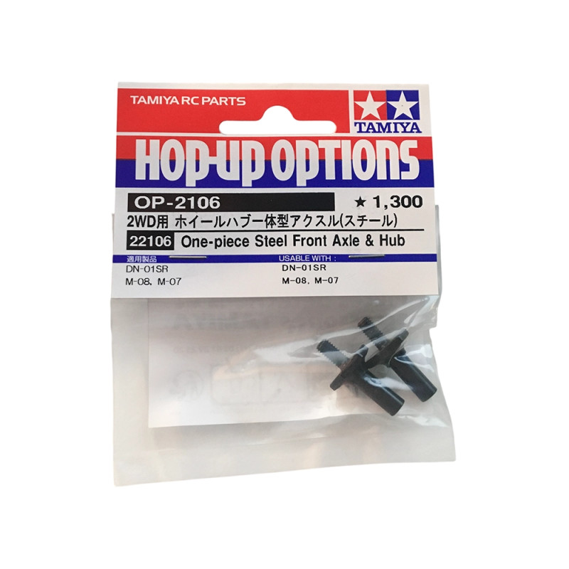 Axe de roue avec moyeu hexagonal - DN-01SR - TAMIYA 22106