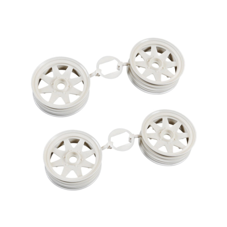 4 Jantes BBS blanche de 26mm - 1/10 - TAMIYA 9335185