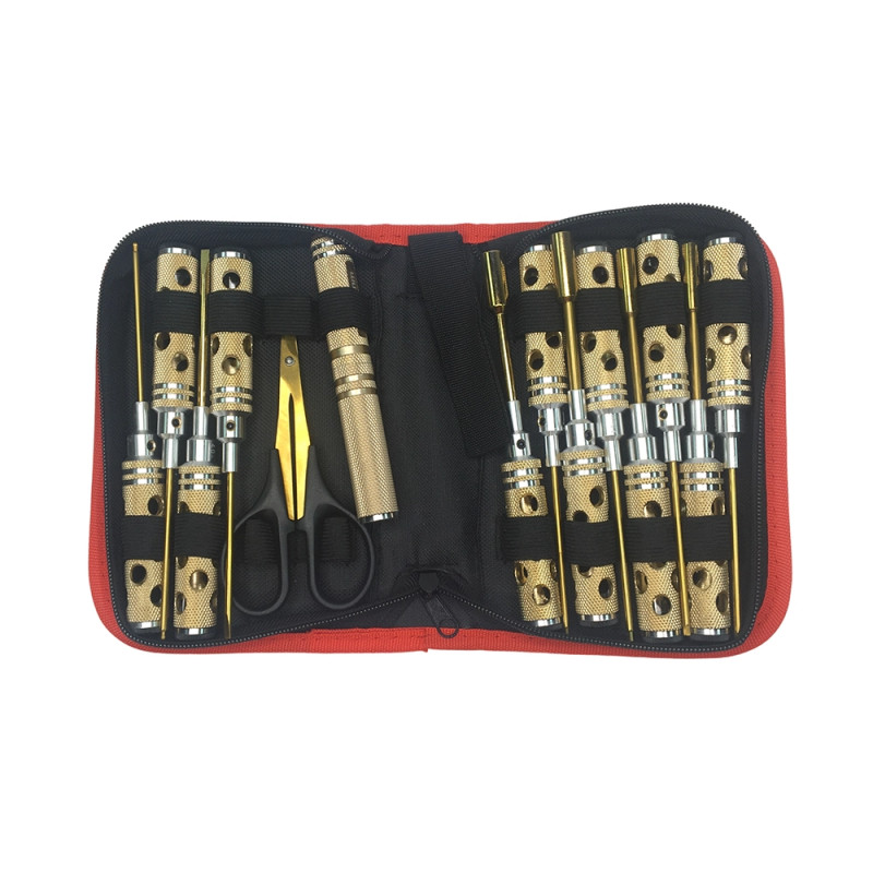Coffret de 14 outils - Pochette rouge - T2M T422651R