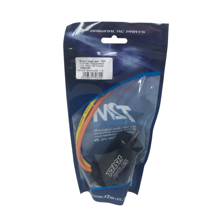 Moteur brushless Rush 4 poles - 1/8 - T2M T49012M