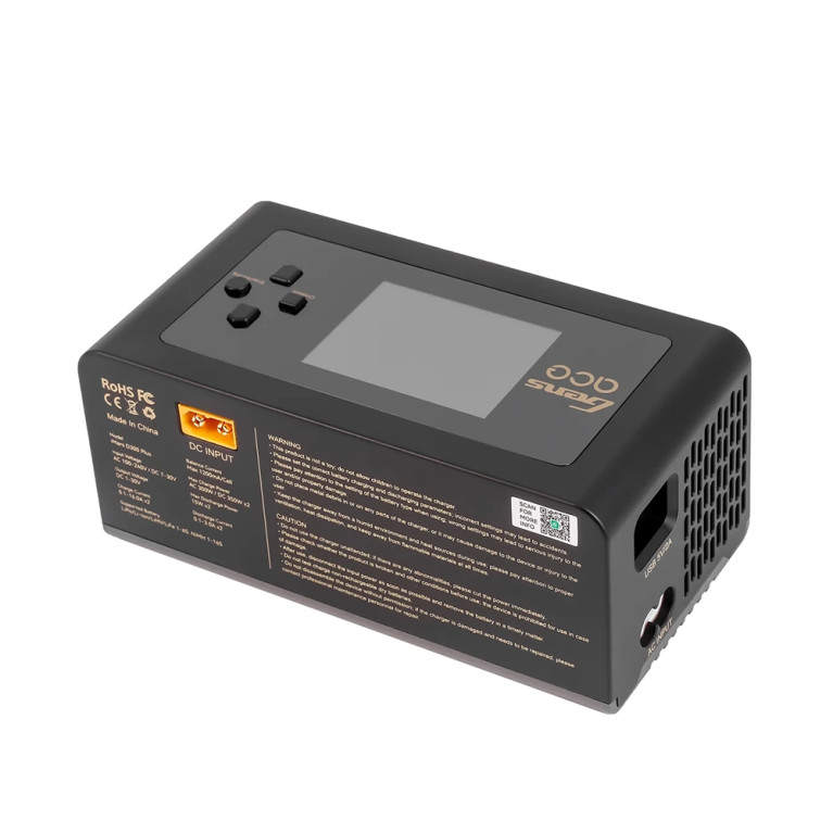 Chargeur double iMars D300 Plus - Noir - GENS ACE GEA300WPLUS-EB