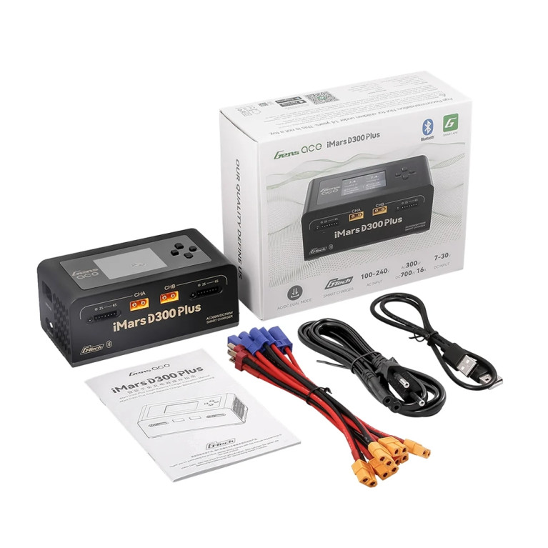 Chargeur double iMars D300 Plus - Noir - GENS ACE GEA300WPLUS-EB