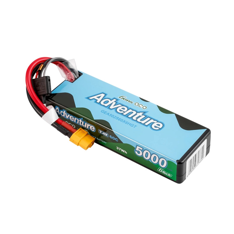 Accu LiPo Adventure 7.4V 5000mAh - GENS ACE GEA502S60X6HGT