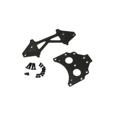 Plaque arrière longue 273mm carbone - KYOSHO SCW022B