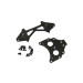 Plaque arrière longue 273mm carbone - KYOSHO SCW022B