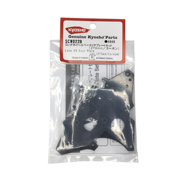 Plaque arrière longue 273mm carbone - KYOSHO SCW022B