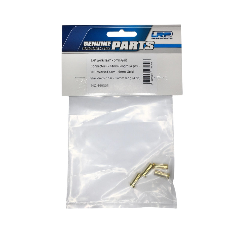 4 Prises PK mâle L14 x 5mm - LRP 499305