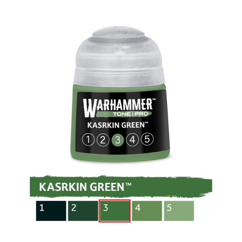 Kasrkin Green 3 - 12ml Tone Pro - WARHAMMER 99189961338 20-263