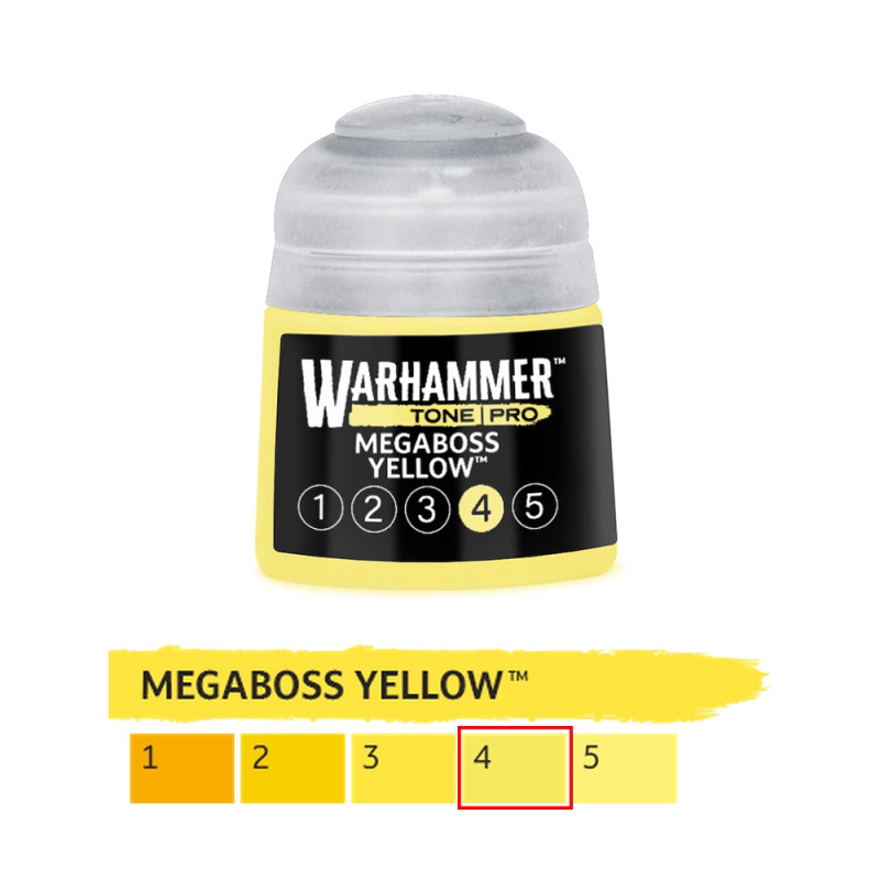 Megaboss Yellow 4 - 12ml Tone Pro - WARHAMMER 99189961309 20-204