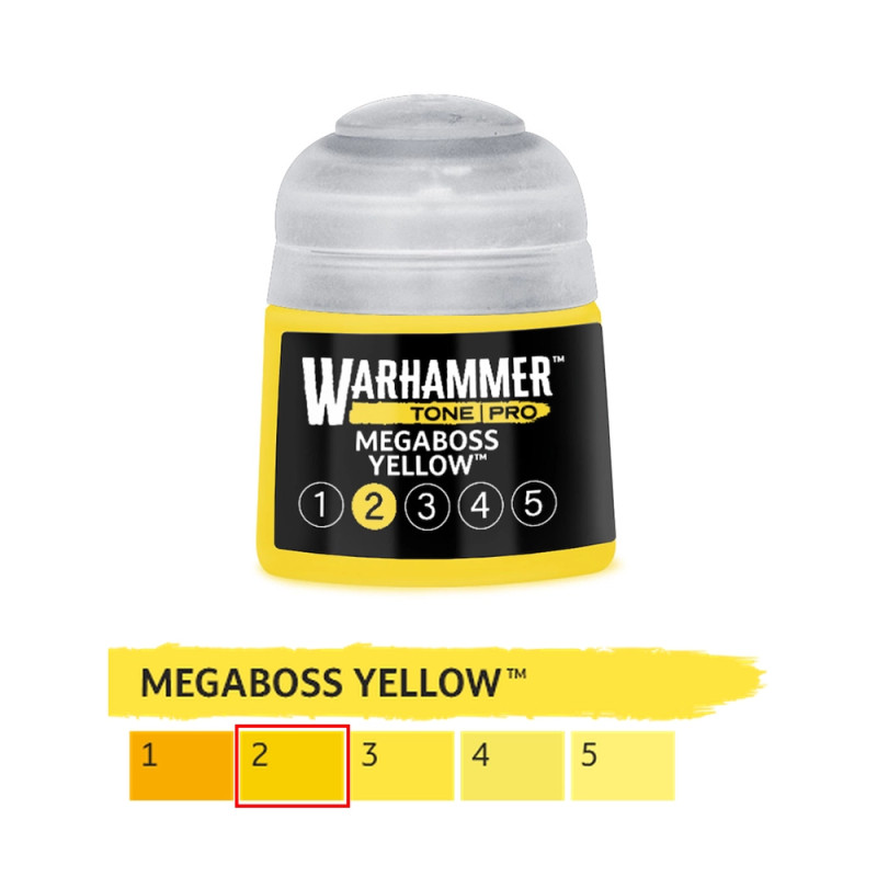 Megaboss Yellow 2 - 12ml Tone Pro - WARHAMMER 99189961307 20-202