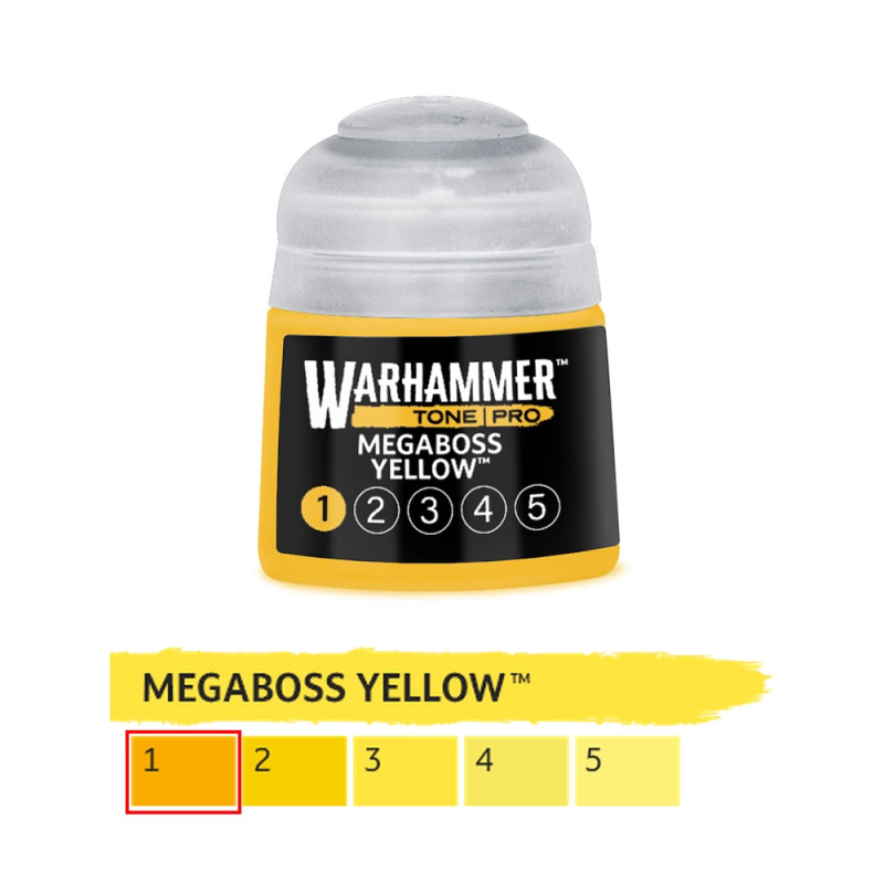 Megaboss Yellow 1 - 12ml Tone Pro - WARHAMMER 99189961306 20-201