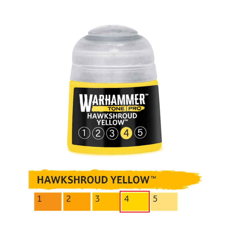 Hawkshroud Yellow 4 - 12ml Tone Pro - WARHAMMER 99189961304 20-194