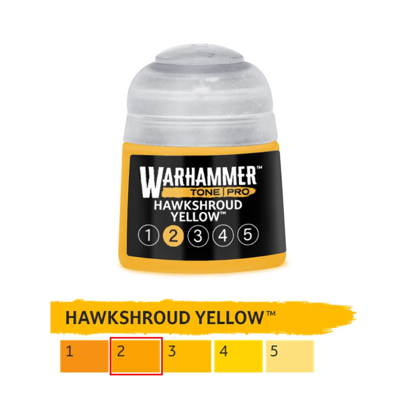 Hawkshroud Yellow 2 - 12ml Tone Pro - WARHAMMER 99189961302 20-192